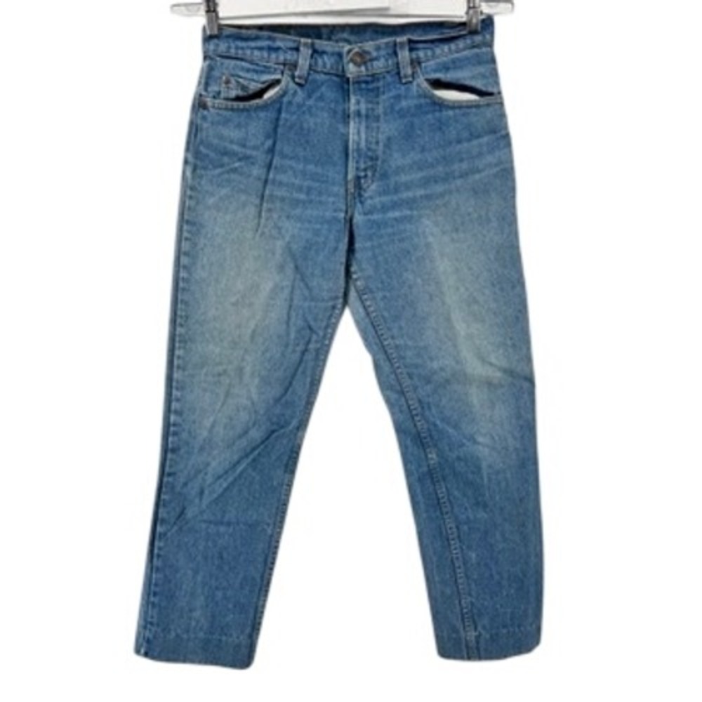 Levi's 506 Jeans‎ Mens 31x28 Blue Straight Leg Vintage 90s Made in USA Red Tab